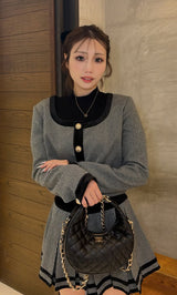 モデル：158cm（着用サイズ：S　着用カラー：BLK）