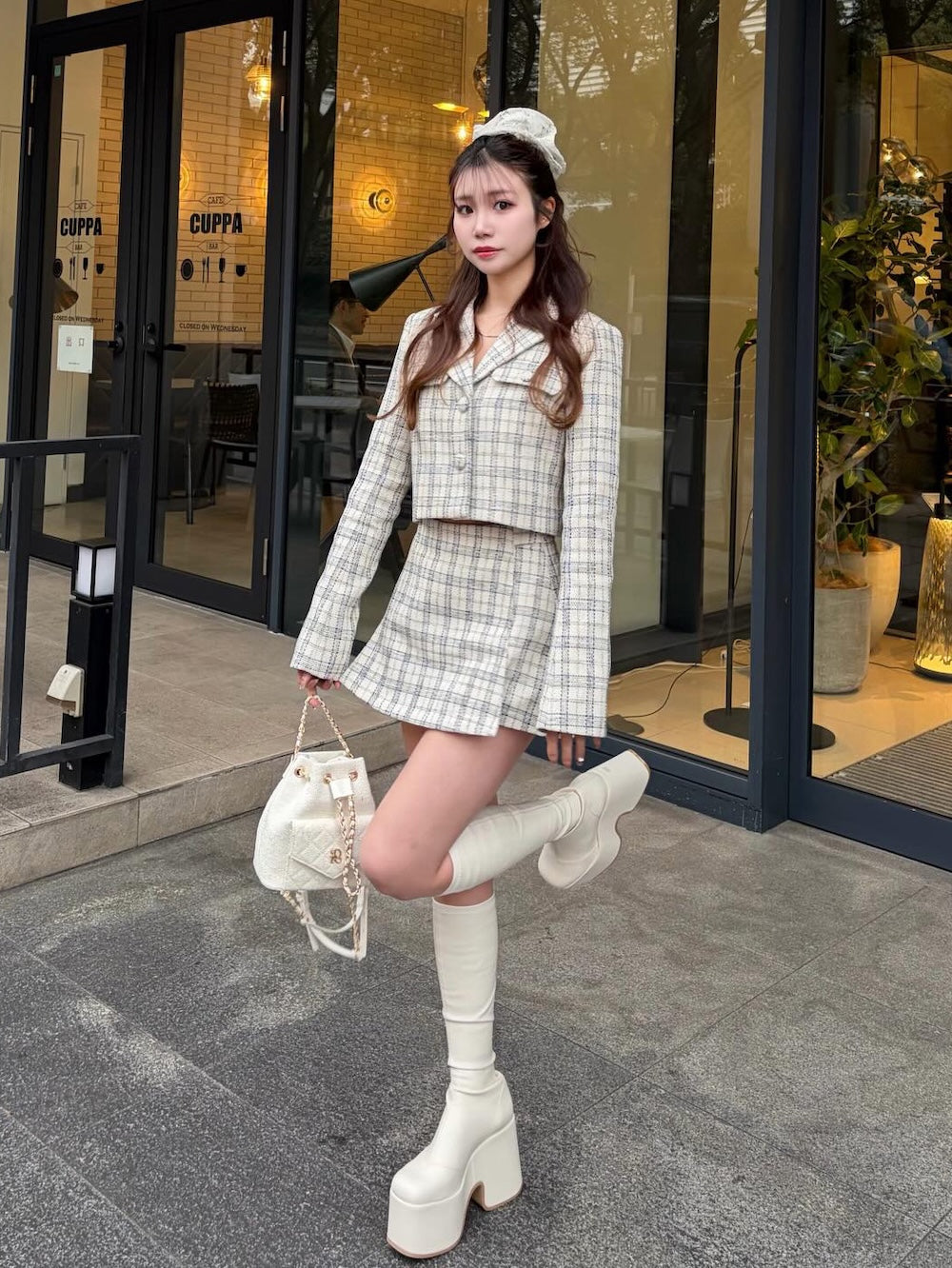 Vernal Tweed コンパクトジャケット