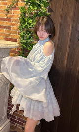 モデル：164cm（着用サイズ：FL　着用カラー：SAX）