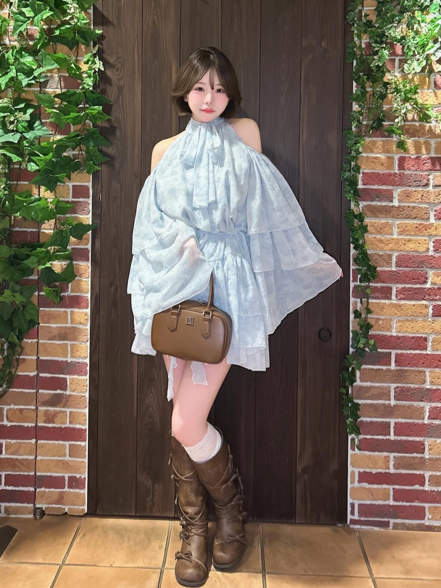 モデル：164cm（着用サイズ：FL　着用カラー：SAX）