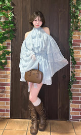 モデル：164cm（着用サイズ：FL　着用カラー：SAX）