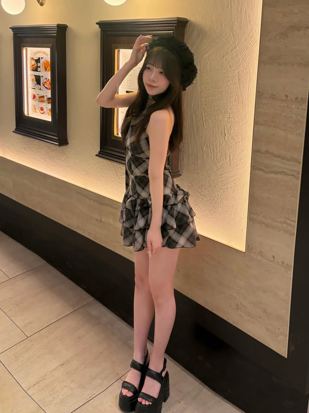 サイズ：FREE　カラー：BLK