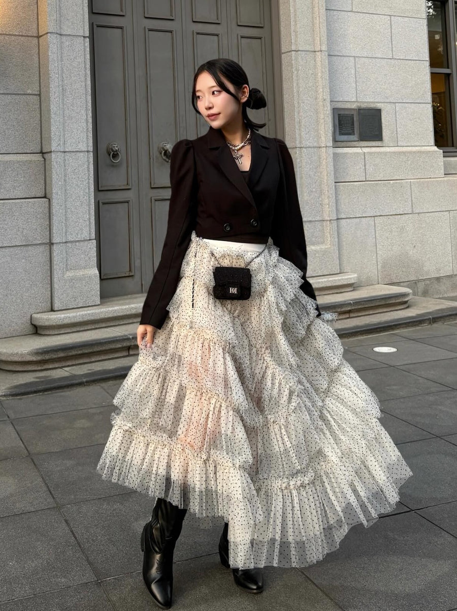 モデル：155cm（着用サイズ：FREE　着用カラー：WHT）