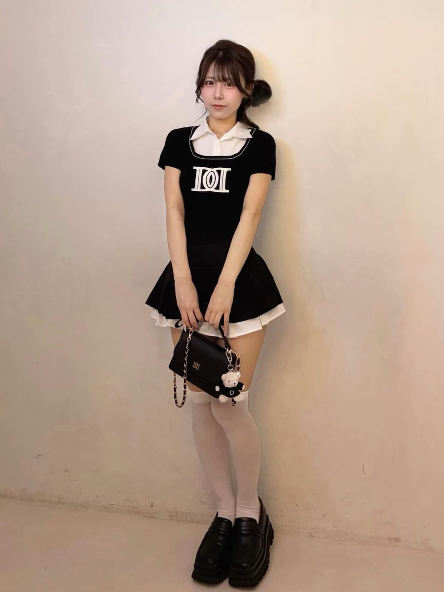 モデル：160cm（着用サイズ：FREE　着用カラー：BLK）