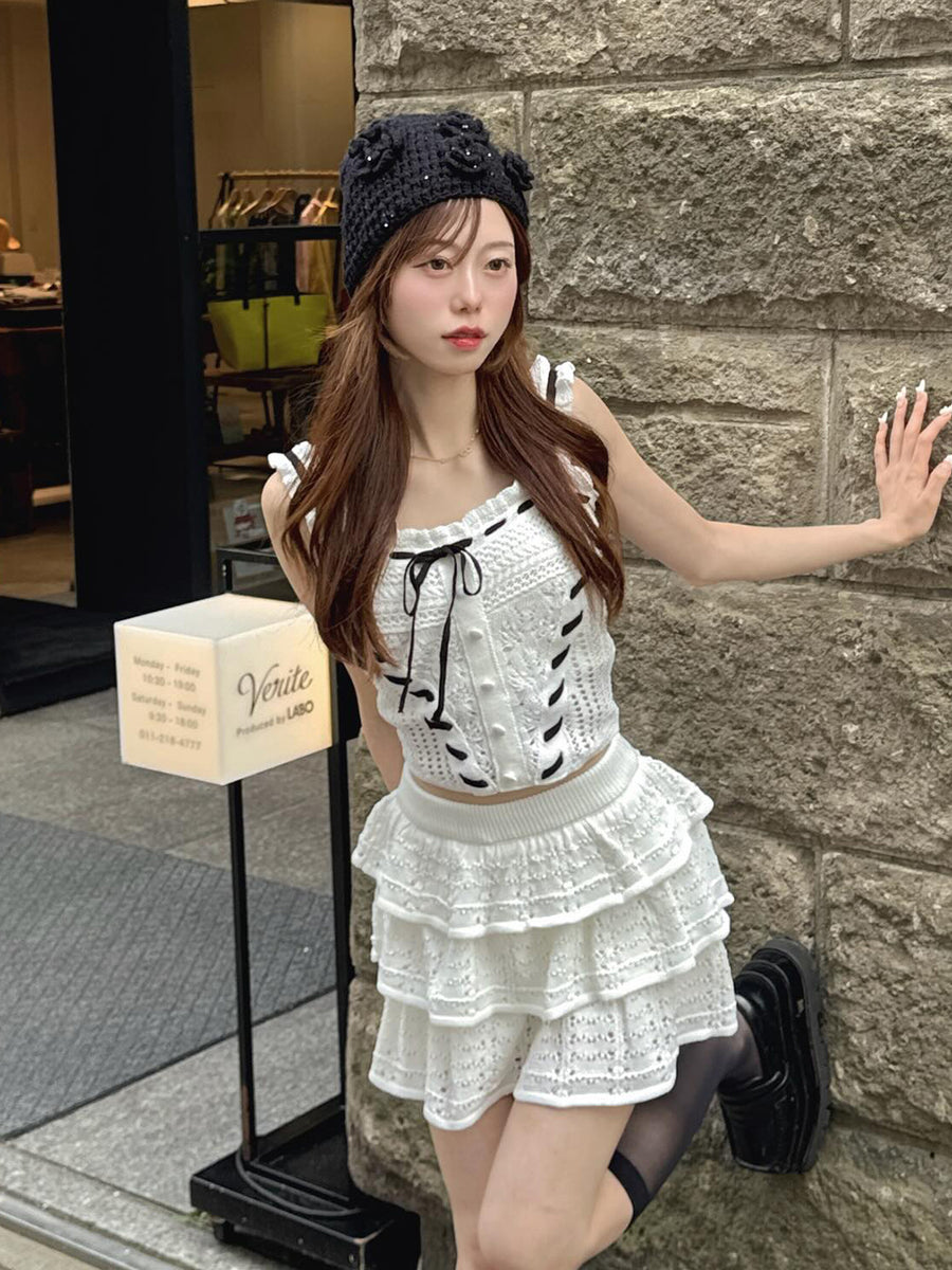 モデル：161cm（着用サイズ：FREE　着用カラー：IVO）