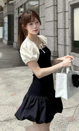 モデル：161cm（着用サイズ：FREE　着用カラー：BLK）