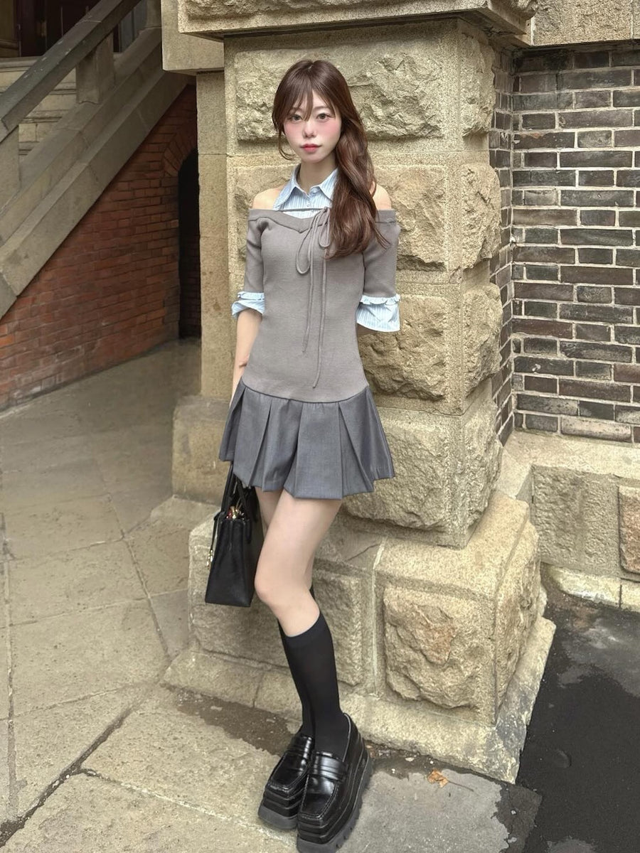 モデル：161cm（着用サイズ：FREE　着用カラー：GRY）