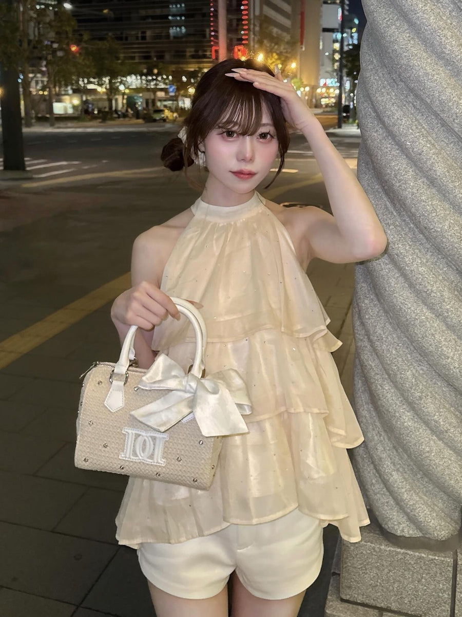 モデル：161cm（着用サイズ：FREE　着用カラー：IVO）