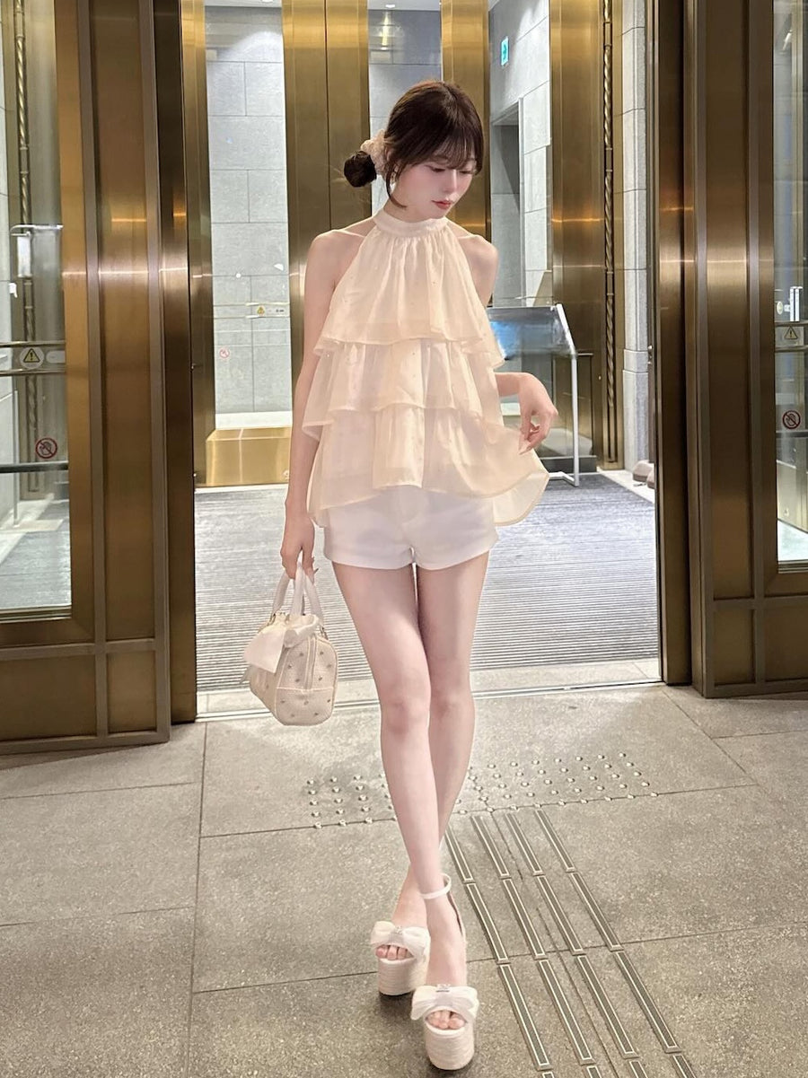 モデル：161cm（着用サイズ：FREE　着用カラー：IVO）