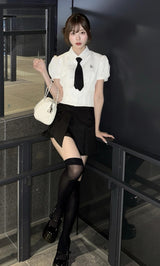 モデル：161cm（着用サイズ：FREE　着用カラー：WHT）