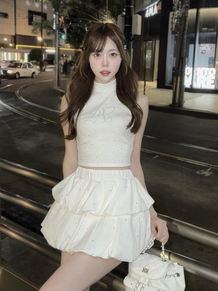 モデル：161cm（着用サイズ：FREE　着用カラー：WHT）