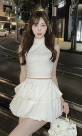 モデル：161cm（着用サイズ：FREE　着用カラー：WHT）