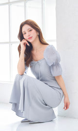 モデル：158cm（着用サイズ：FREE　着用カラー：SAX）