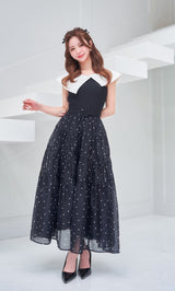 モデル：158cm（着用サイズ：FREE　着用カラー：BLK）