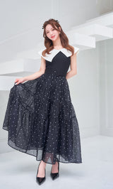 モデル：158cm（着用サイズ：FREE　着用カラー：BLK）