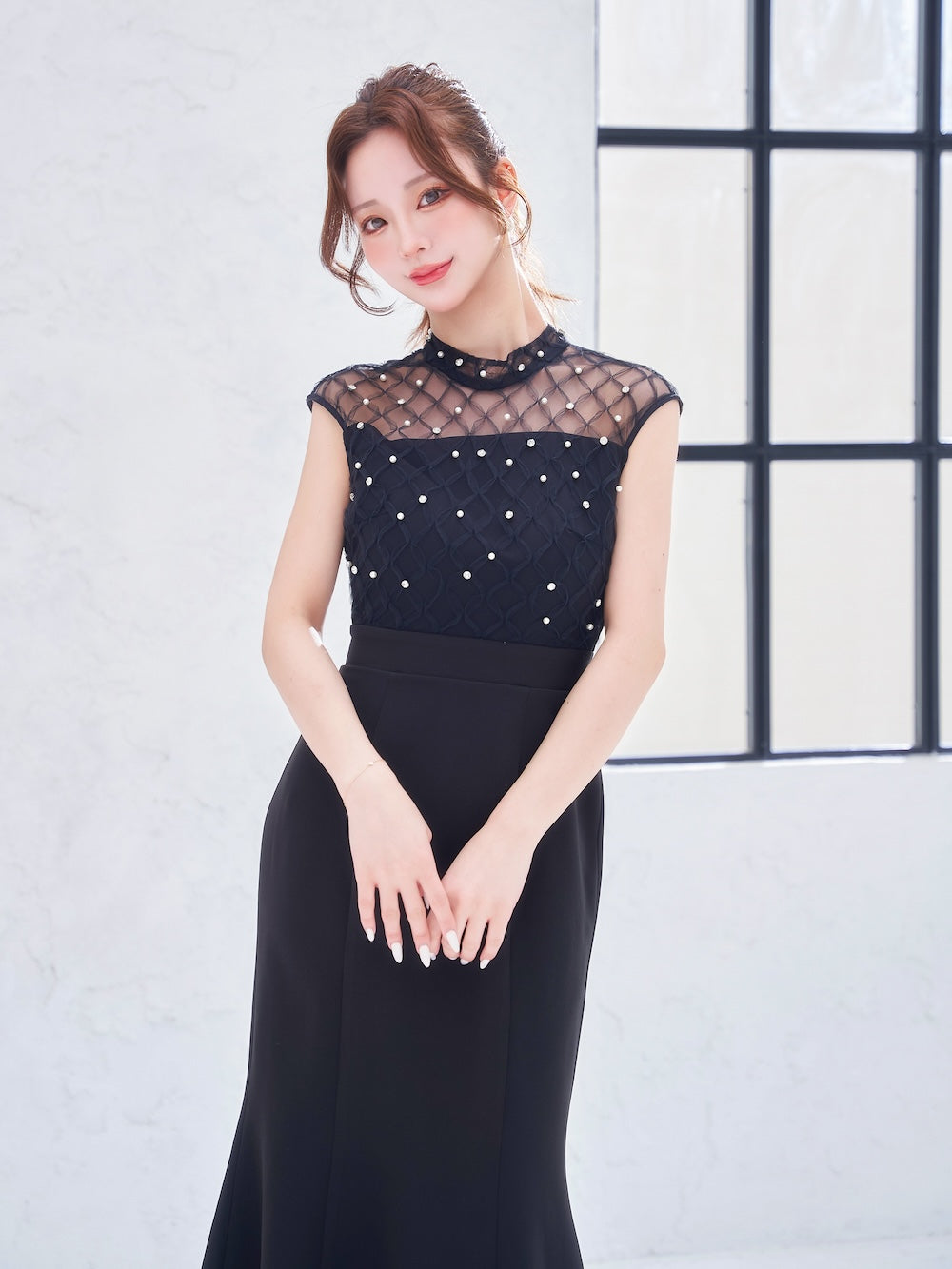 パールビジューネックワイドベアワンピース – Darich パールビジューネックワイドベアワンピース – Darich