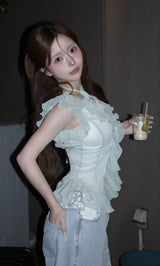 モデル：158cm（着用サイズ：FREE　着用カラー：MNT）