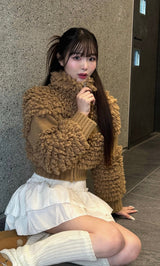 モデル：164cm（着用サイズ：FREE　着用カラー：BRN）