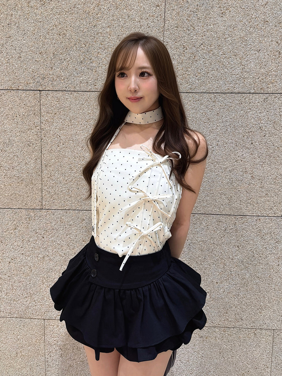 モデル：155cm（着用サイズ：FREE　着用カラー：IVO）