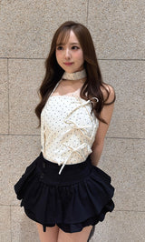 モデル：155cm（着用サイズ：FREE　着用カラー：IVO）