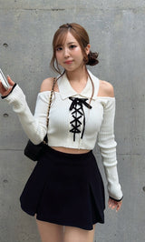 モデル：155cm（着用サイズ：FREE　着用カラー：WHT）