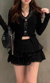 モデル：155cm（着用サイズ：FREE　着用カラー：BLK）