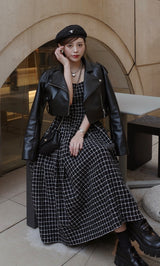 モデル：164cm（着用サイズ：FREE　着用カラー：BLK）