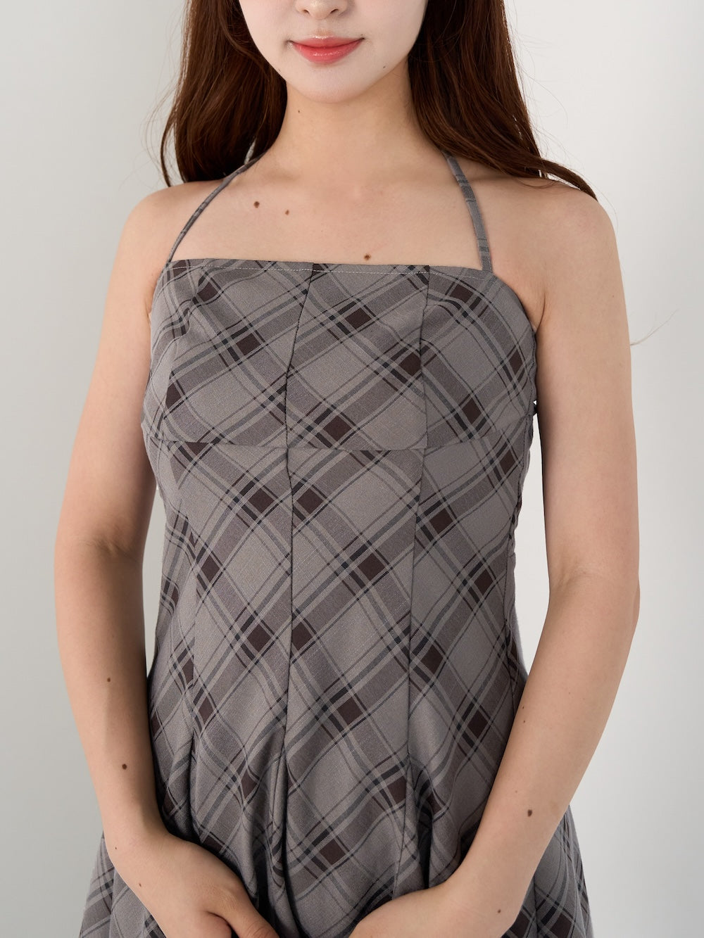 Darich チェックホルターリボンベアミニワンピース チェックホルターリボンベアミニワンピース – Darich (ダーリッチ)