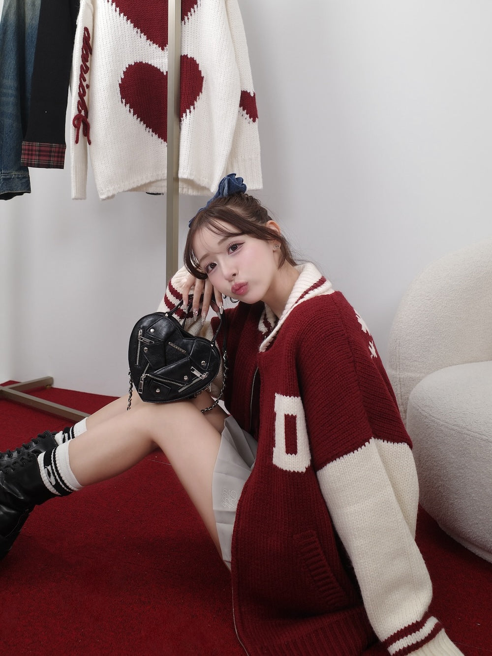THE Social CLUBニットブルゾン