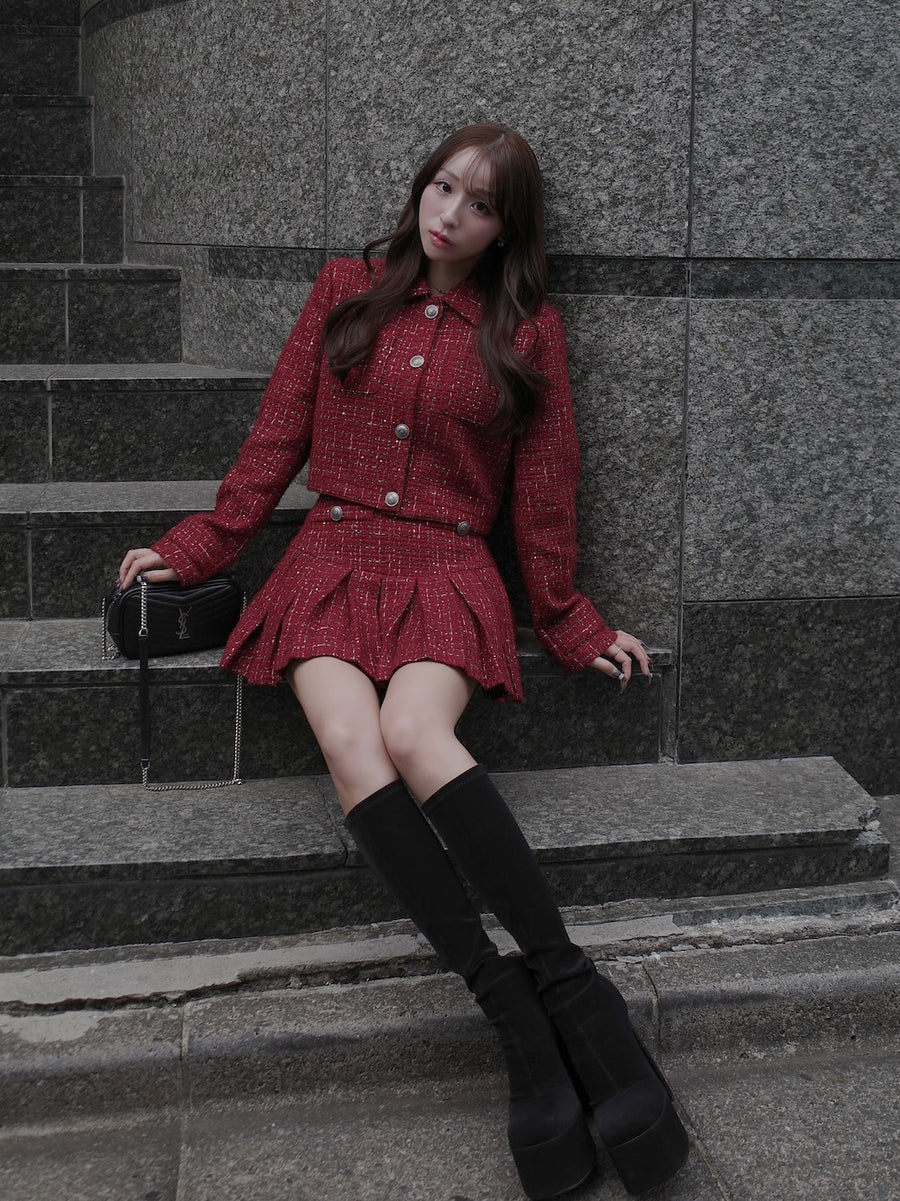 モデル：156cm（着用サイズ：FREE　着用カラー：BRD）