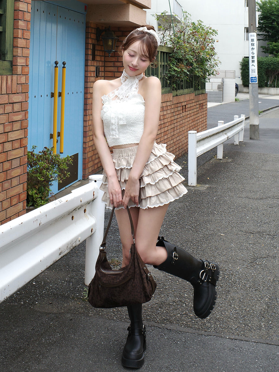 モデル：156cm（着用サイズ：FREE　着用カラー：IVO）