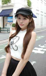 モデル：156cm（着用サイズ：FREE　着用カラー：WHT）