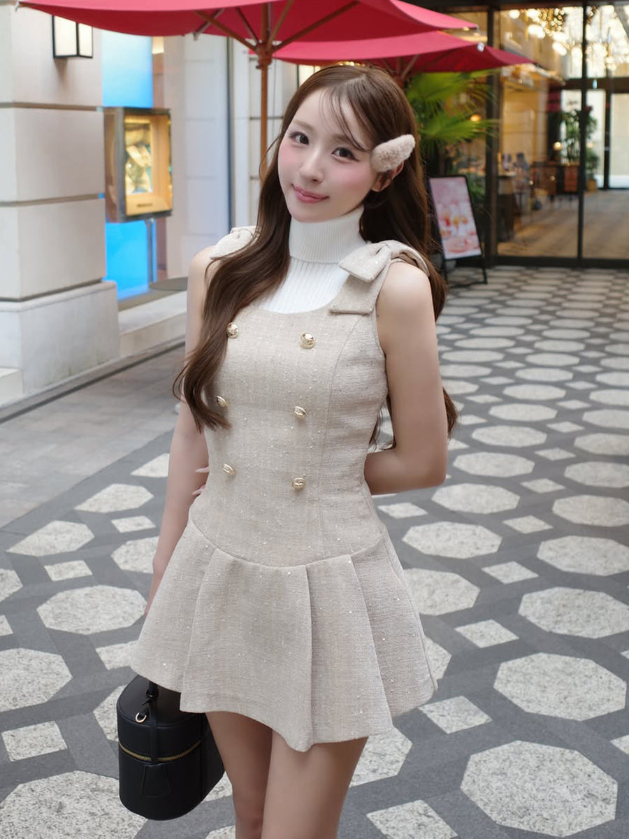 モデル：156cm（着用サイズ：FREE　着用カラー：BEG）