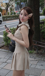 モデル：156cm（着用サイズ：FREE　着用カラー：BEG）