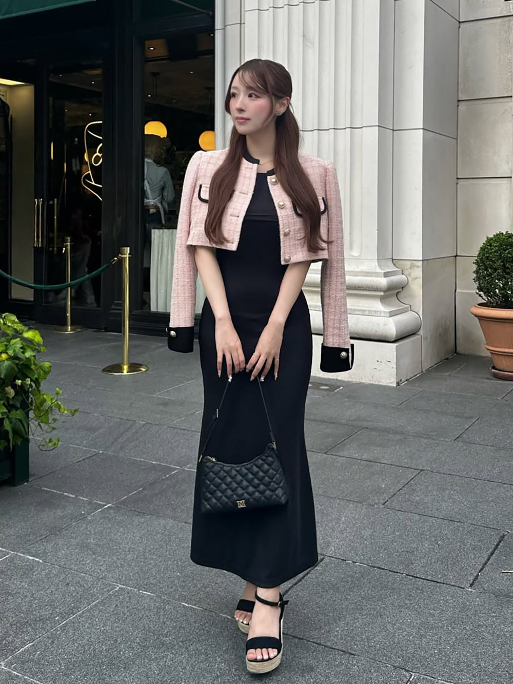 モデル：156cm（着用サイズ：S　着用カラー：P-BEG）