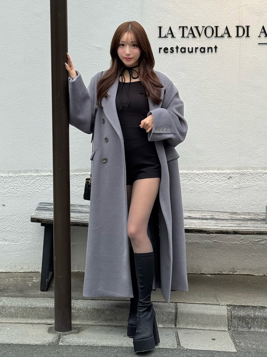 モデル：156cm（着用サイズ：FREE　着用カラー：GRY）