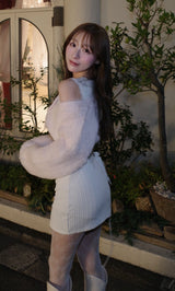 モデル：156cm（着用サイズ：FREE　着用カラー：IVO）