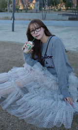 モデル：156cm（着用サイズ：FREE　着用カラー：WHT）