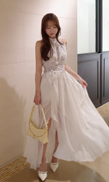 darich アメスリギャザーシフォンロングワンピース GRY フリーサイズ アメスリギャザーシフォンロングワンピース – Darich