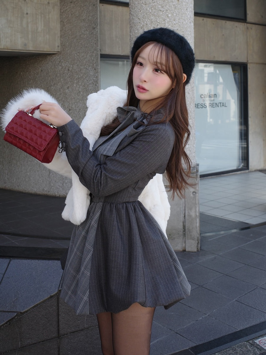 モデル：156cm（着用サイズ：FREE　着用カラー：GRY）