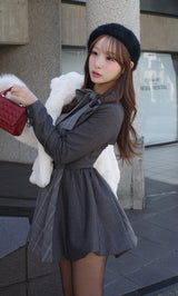 モデル：156cm（着用サイズ：FREE　着用カラー：GRY）