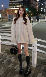 モデル：156cm（着用サイズ：FREE　着用カラー：IVO）