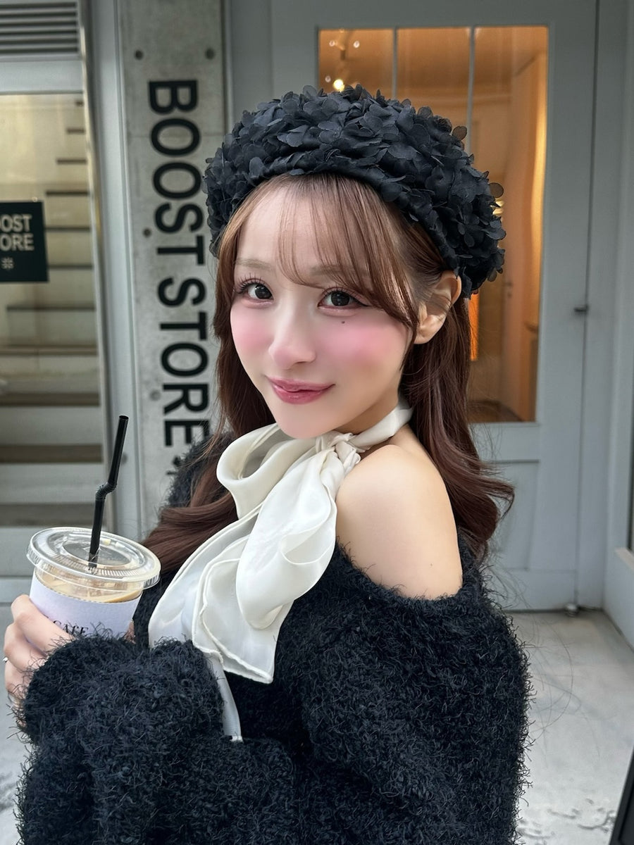 サイズ：FREE　カラー：BLK