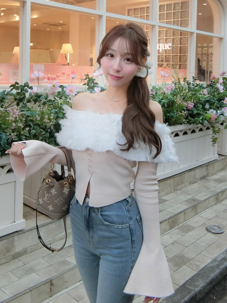 モデル：156cm（着用サイズ：FREE　着用カラー：PNK）