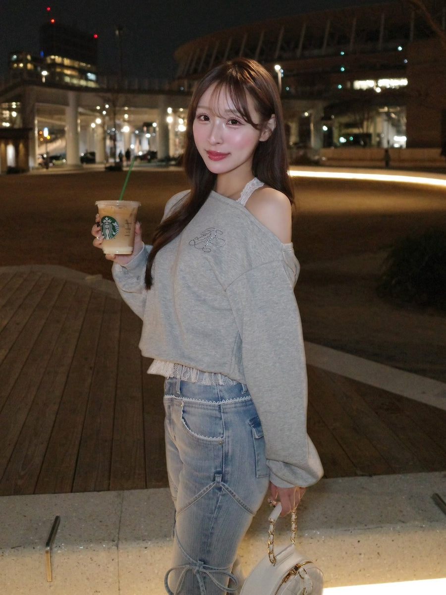 モデル：156cm（着用サイズ：FREE　着用カラー：GRY）