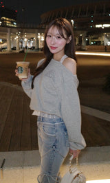 モデル：156cm（着用サイズ：FREE　着用カラー：GRY）