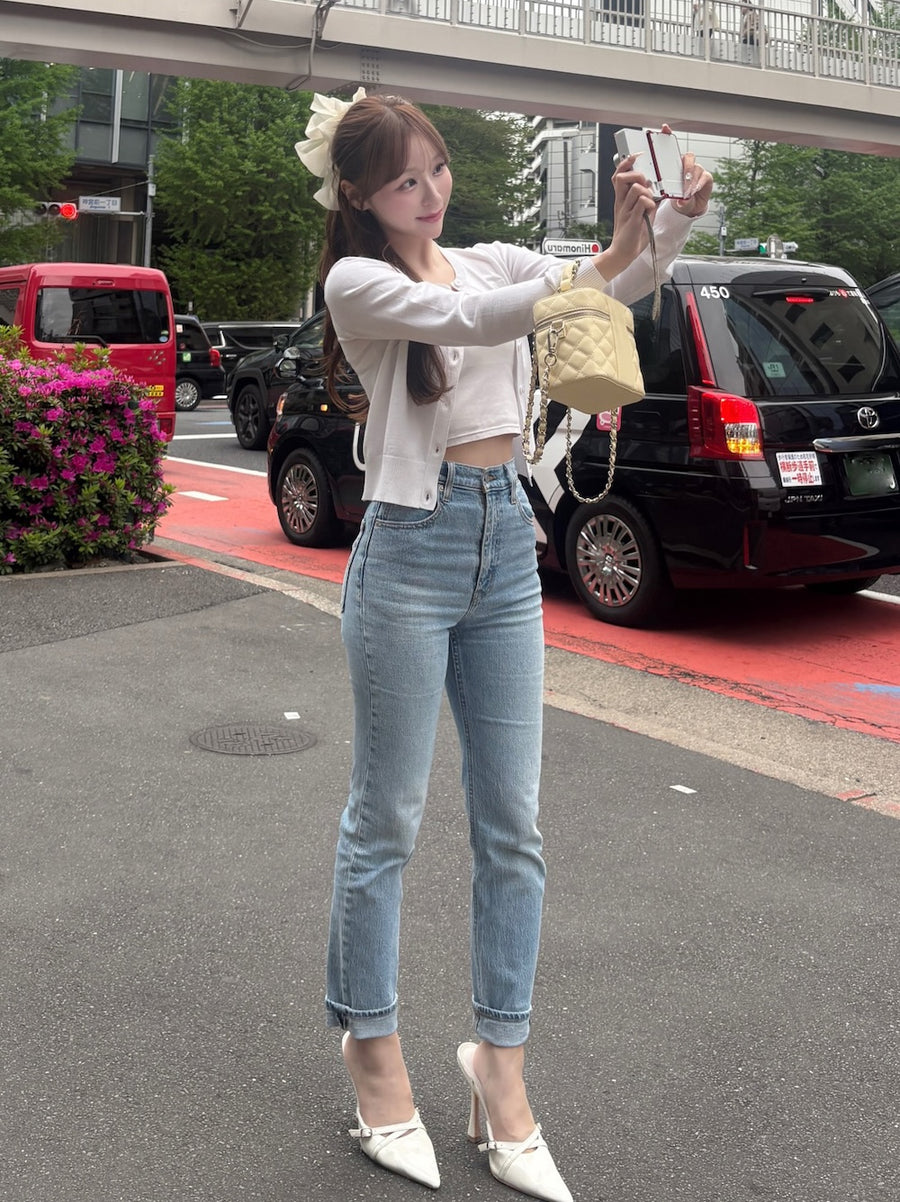 モデル：156cm（着用サイズ：FREE　着用カラー：WHT）