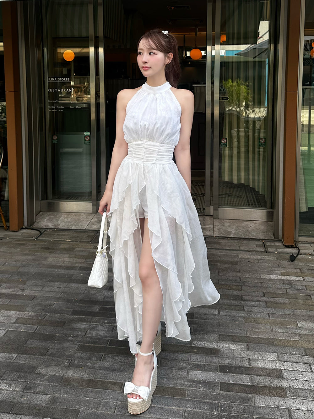 トワルドジュイシフォンロングワンピース