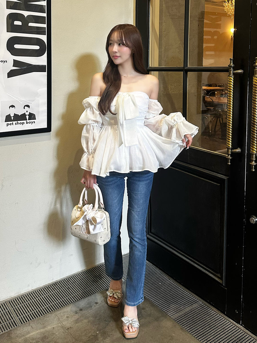 モデル：156cm（着用サイズ：FREE　着用カラー：WHT）