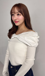 モデル：156cm（着用サイズ：FREE　着用カラー：WHT）